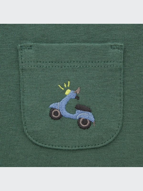 Cotton Crew Neck Long-Sleeve T-Shirt