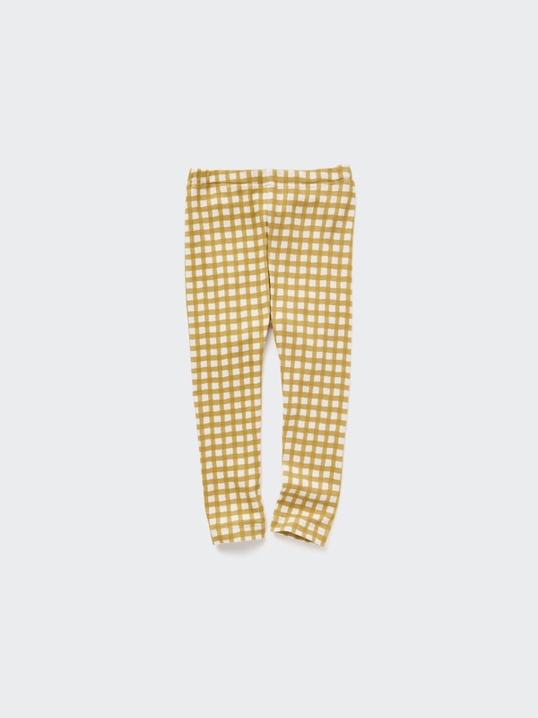 Ribbed Full-Length Leggings (Check)