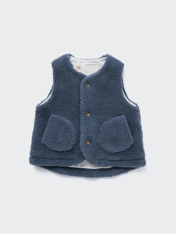 PILE LINED FLEECE VEST