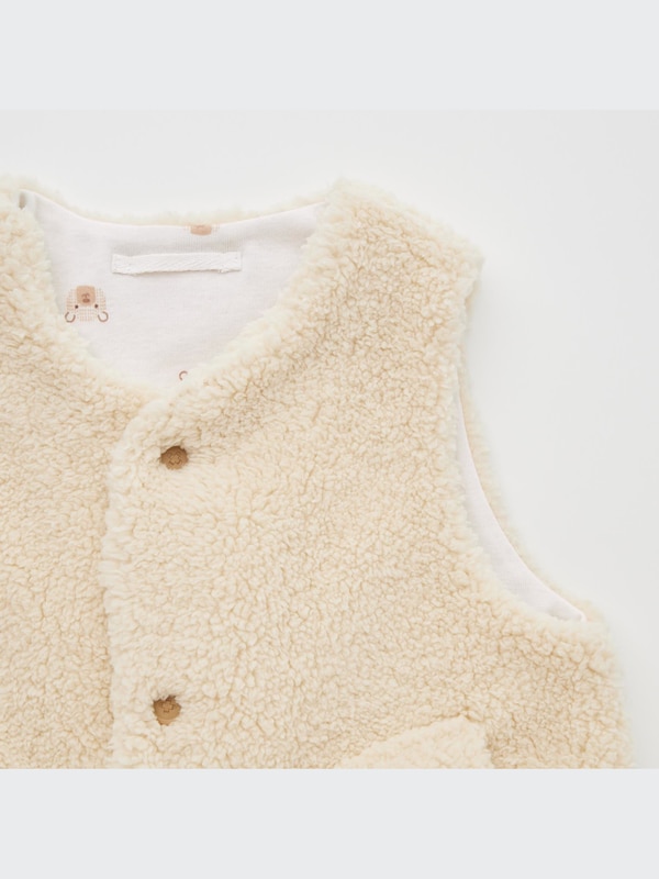 Pile-Lined Fleece Reversible Vest