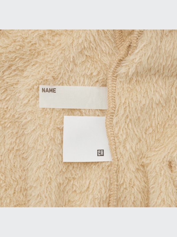 Fluffy Yarn Fleece Long-Sleeve Full-Zip Jacket (Embroidered)