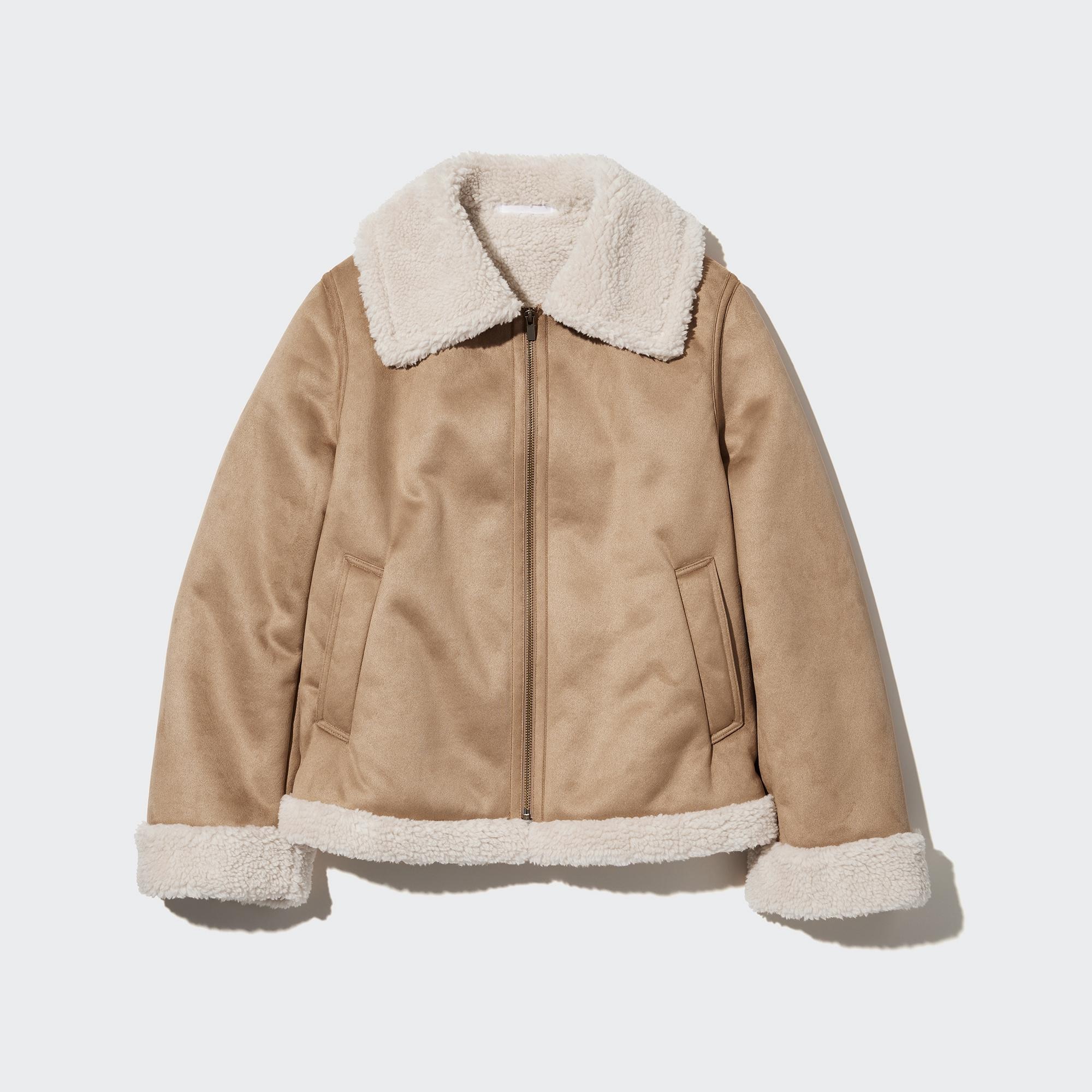 Uniqlo pile 2024 lined coat