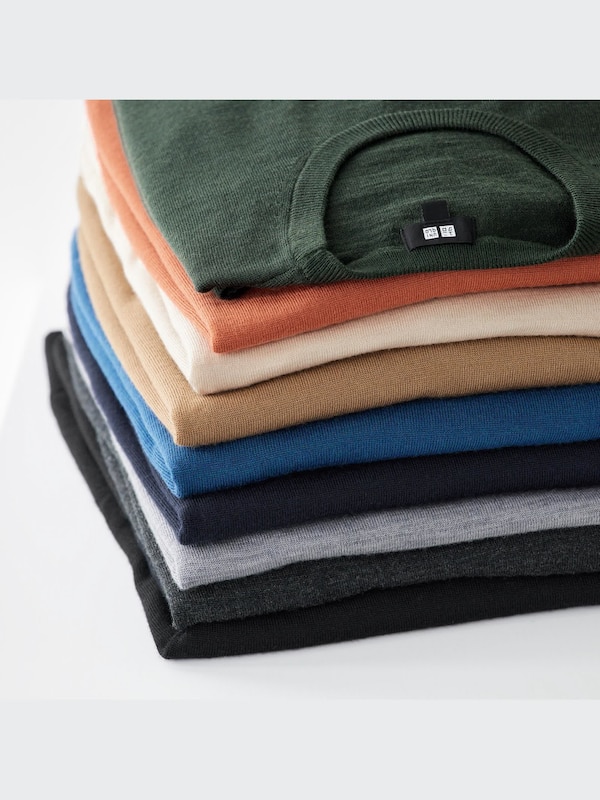Pull 100% Laine Mérinos Extra Fine à Col Rond