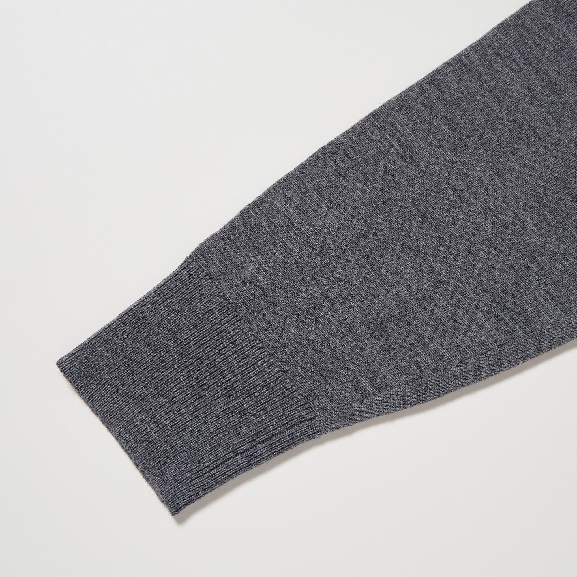 100% Extra Fine Merino Knitted Long Sleeved Polo Shirt | UNIQLO SE
