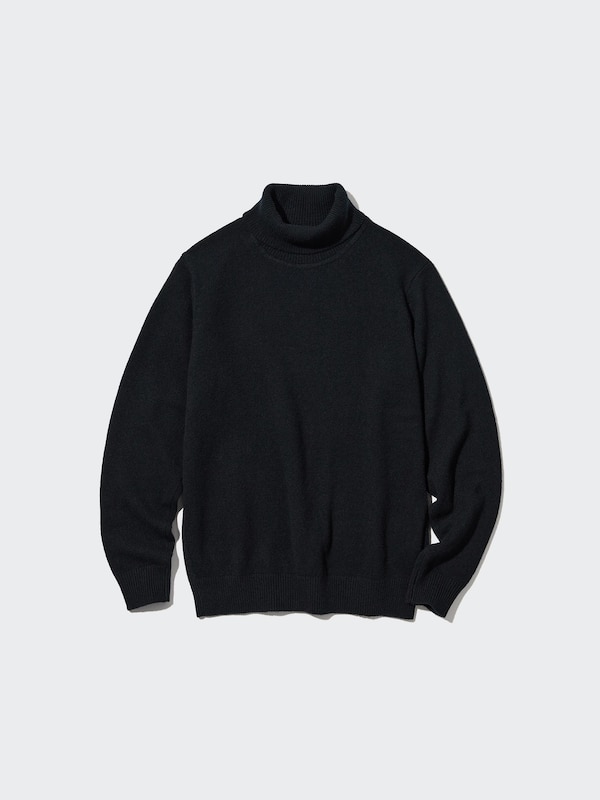 Black turtleneck jumper