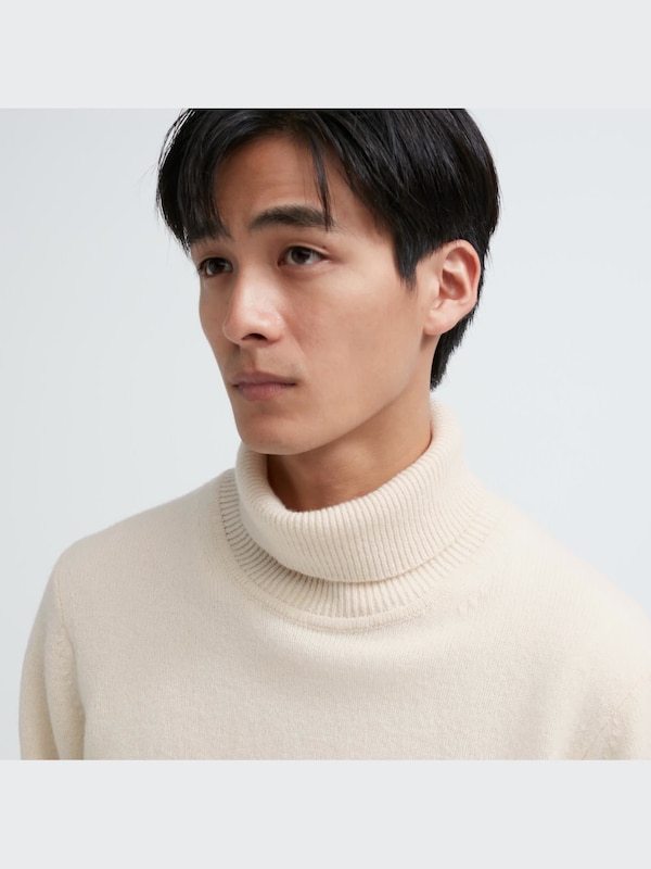 Pull à Col Roulé en Laine Premium