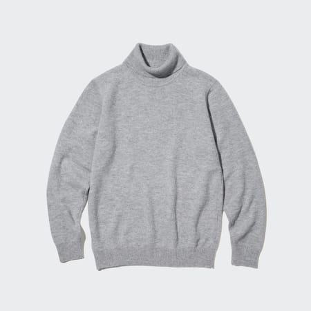 Premium Lambswool Turtleneck Jumper | UNIQLO GB