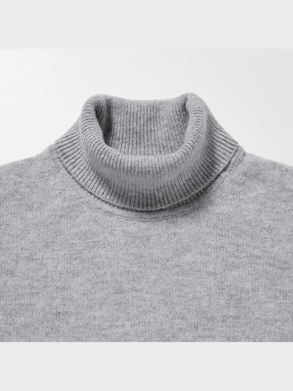 Pull à Col Roulé en Laine Premium