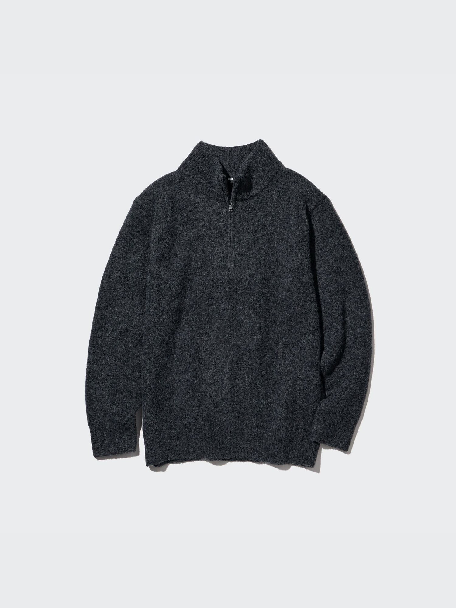 Souffle Yarn Half-Zip Long-Sleeve Sweater | UNIQLO US