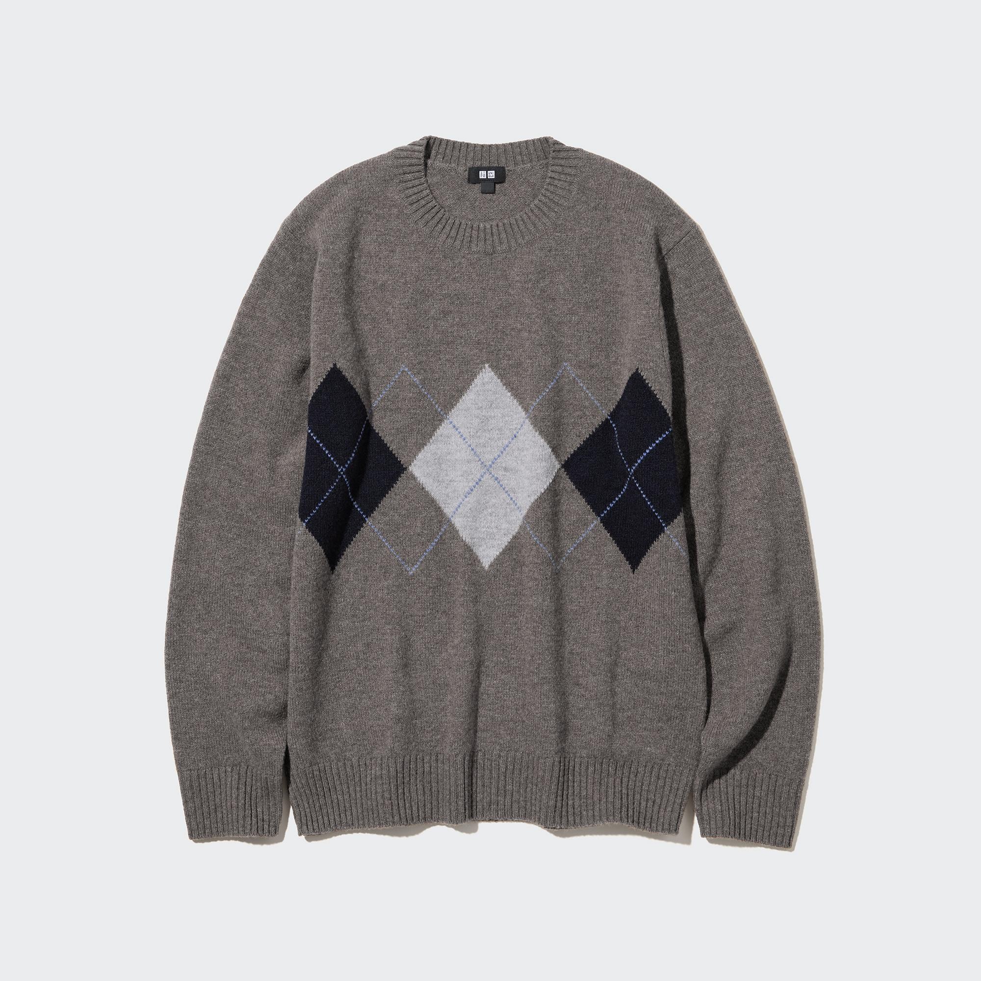 Argyle hotsell wool sweater