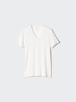 HEATTECH T-Shirt | V Neck | Short Sleeve