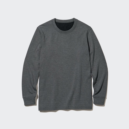 Thermal Crew Neck Long Sleeved Top - Grey