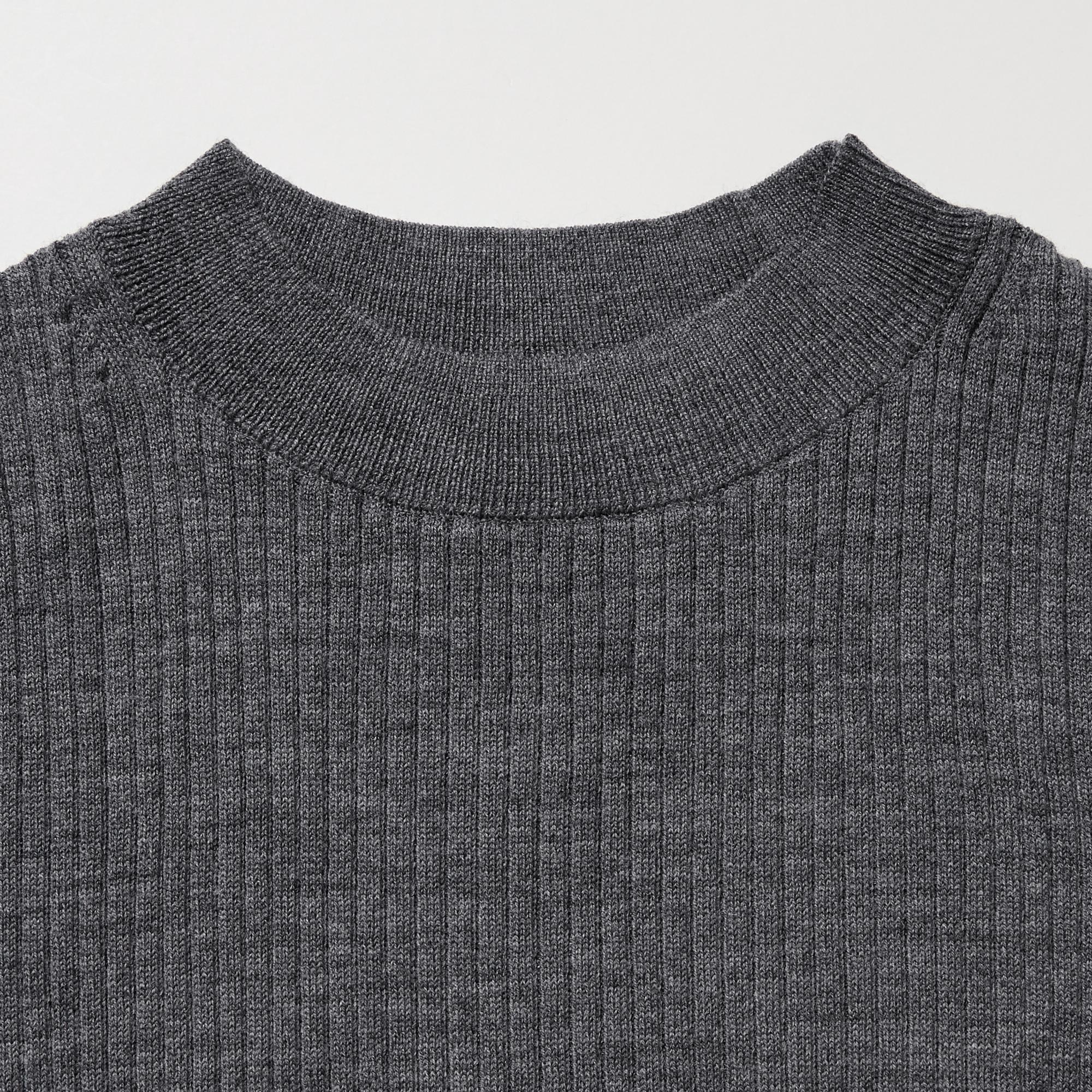 Merino mock clearance neck sweater