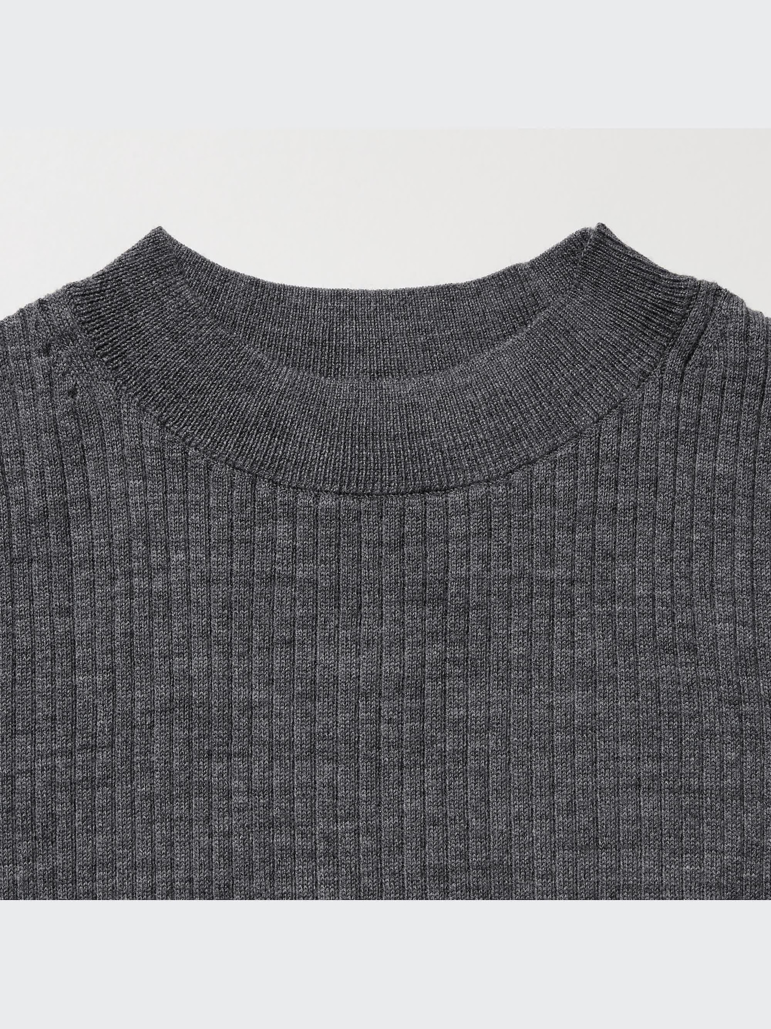 Merino Ribbed Sweater | Mock Neck | Half Sleeve | UNIQLO US