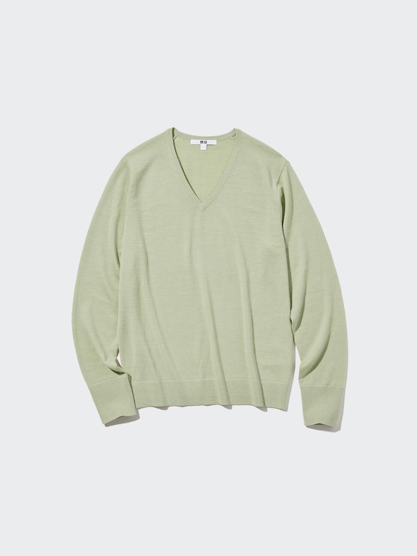 100% Merino V Neck Jumper