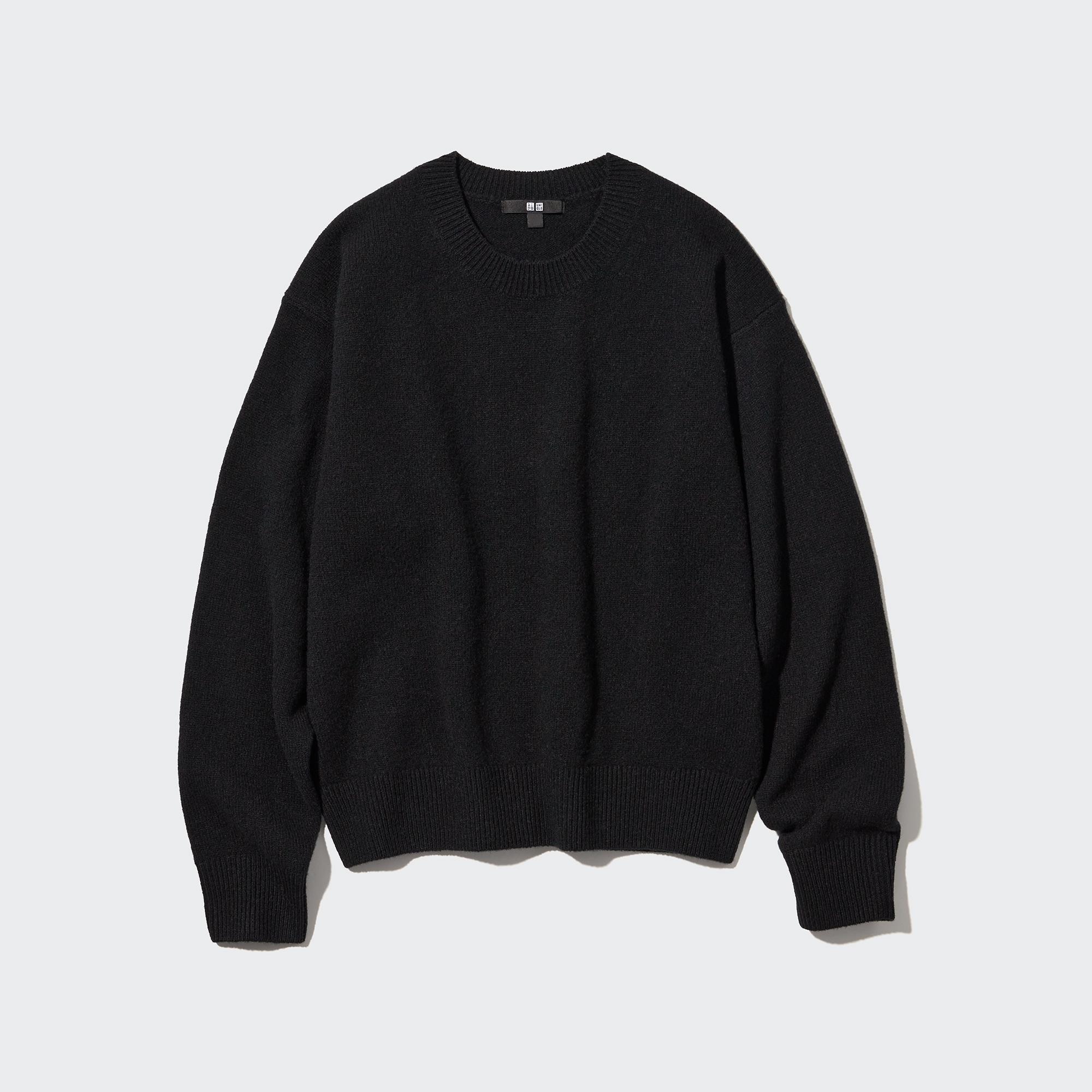 Round neck clearance black jumper