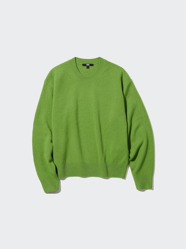 Premium Lambswool Crew Neck Long-Sleeve Sweater