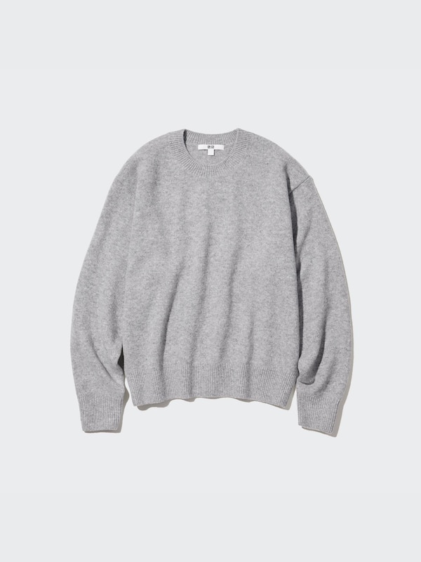 Premium Lambswool Crew Neck Long-Sleeve Sweater