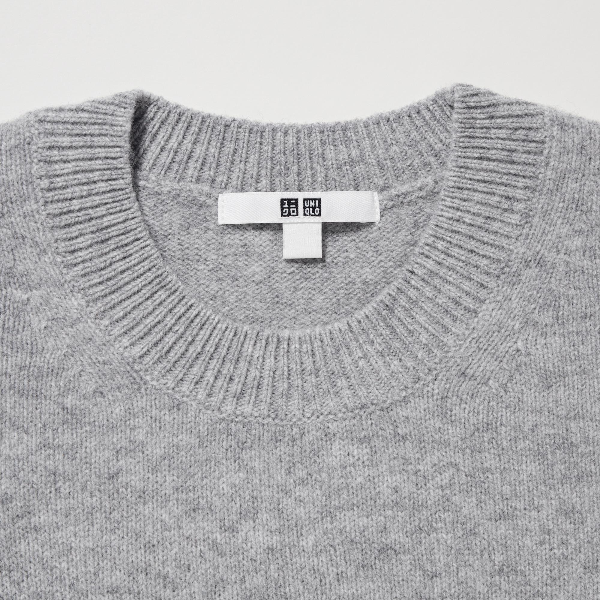 WOMEN S 100 PREMIUM LAMBSWOOL CREW NECK SWEATER UNIQLO AU