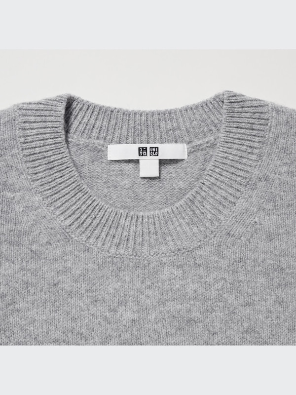Premium Lambswool Crew Neck Long-Sleeve Sweater