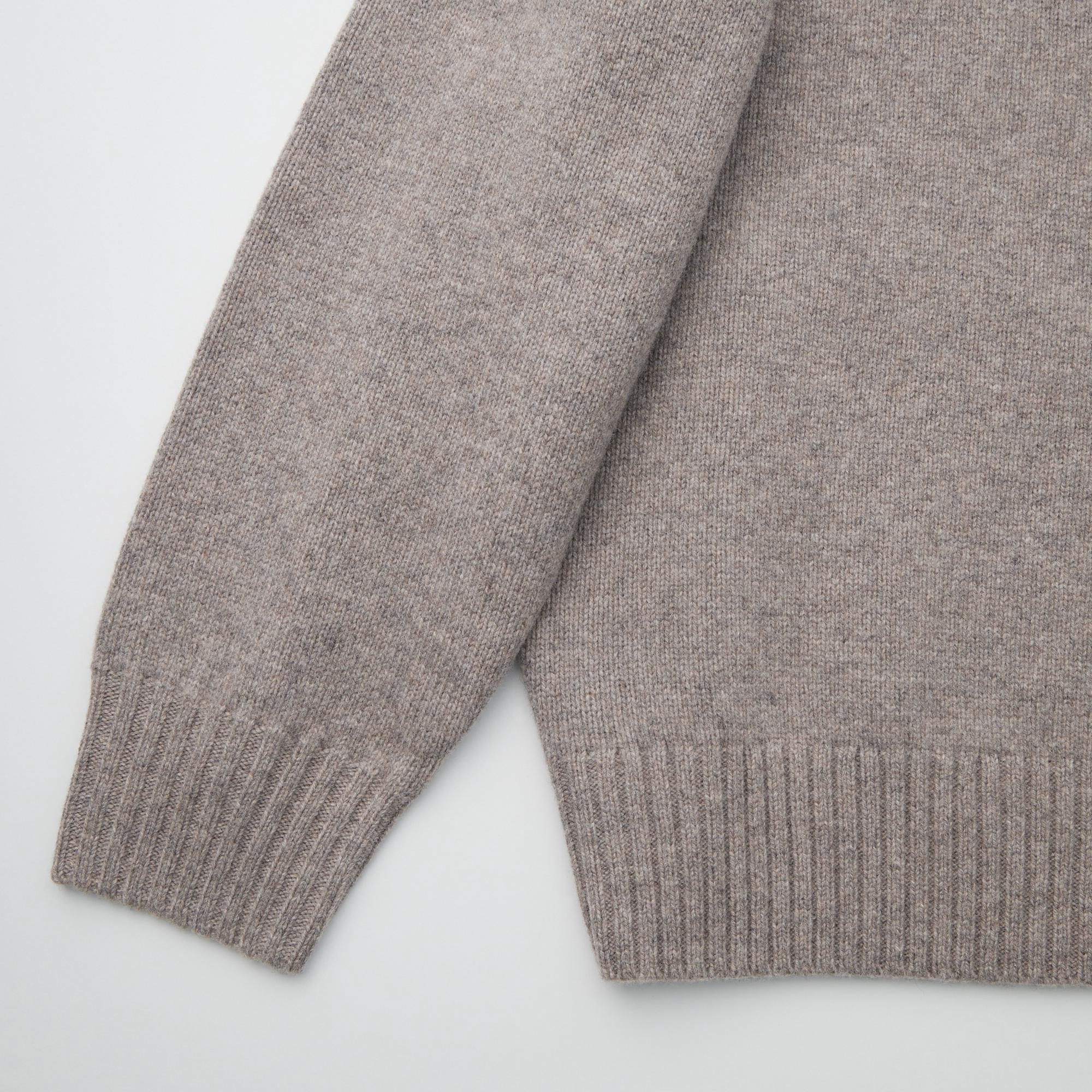 PREMIUM LAMBSWOOL LOW GAUGE CREW NECK SWEATER UNIQLO CA