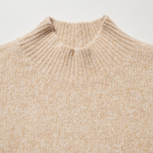 Souffle Yarn Mock Neck Sweater | UNIQLO US