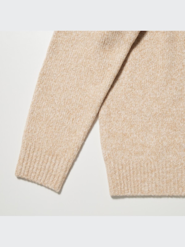 Souffle Yarn Mock Neck Sweater