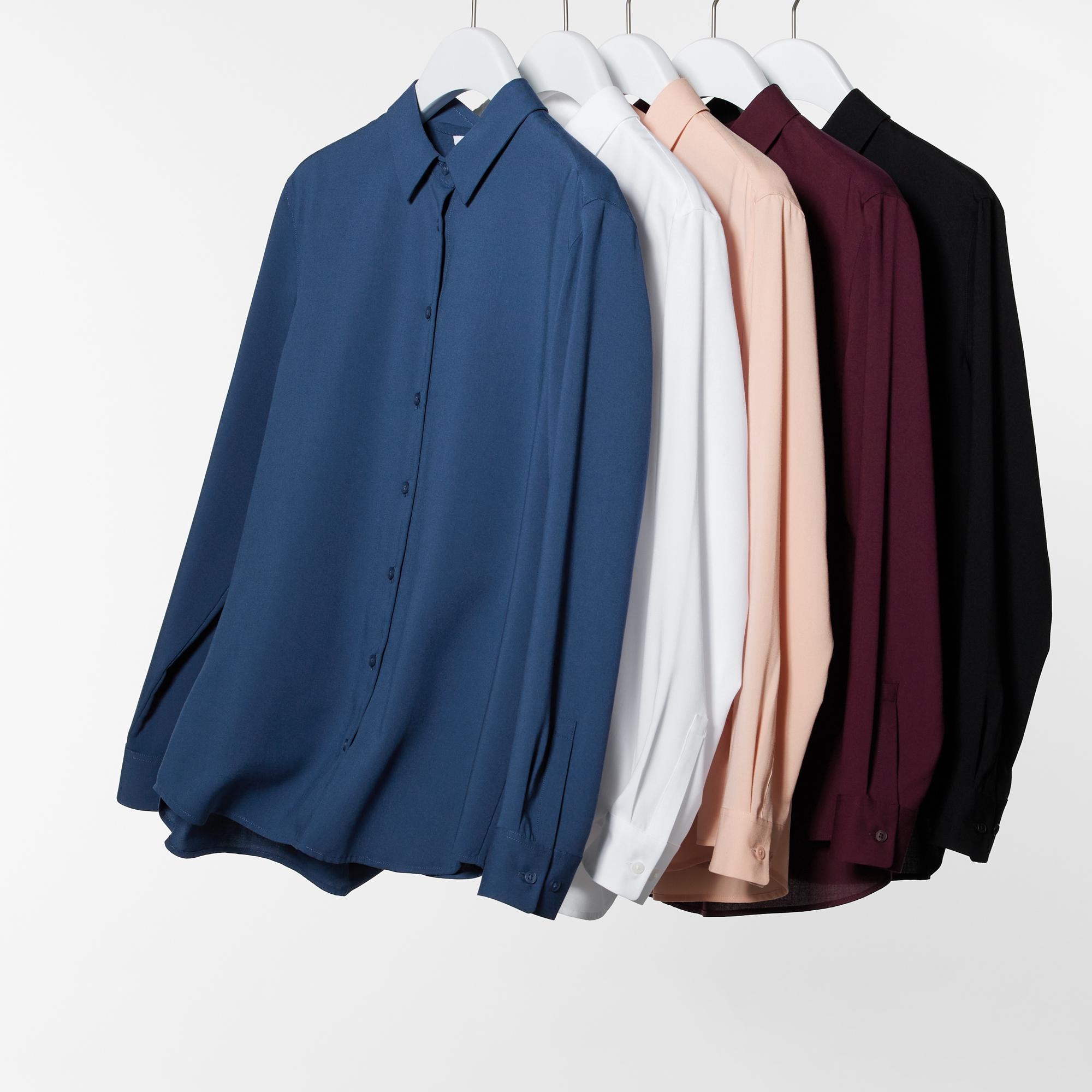 Rayon Long Sleeved Blouse | UNIQLO GB