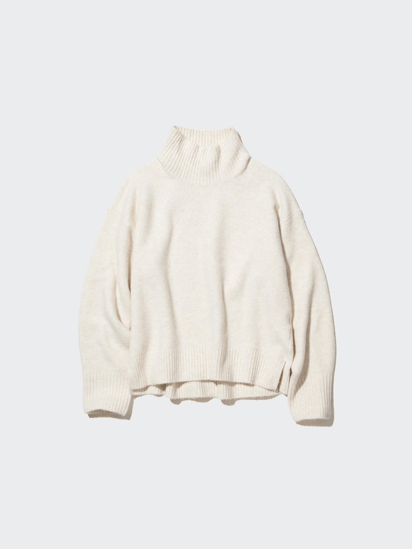Maglione Dolcevita Morbido Filato Soffice Collo Alto