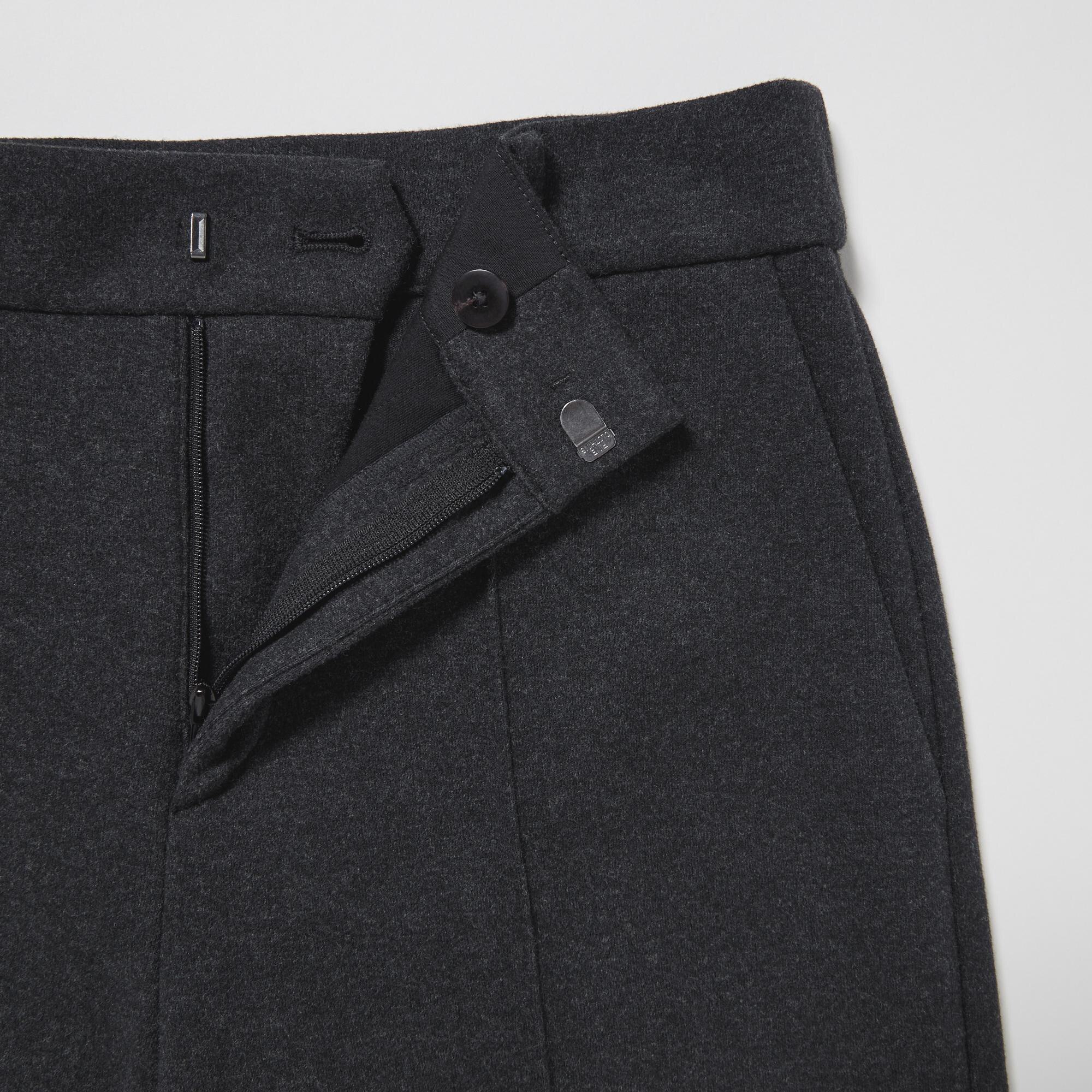 Brushed Jersey Cropped Fit Trousers | UNIQLO