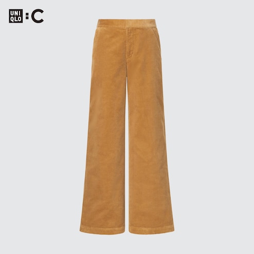 Corduroy Pants for Womens Casual Drawstring Elastic High Waist Straight Leg  Pants Loose Comfy Trousers with Pockets : : Clothing, Shoes 