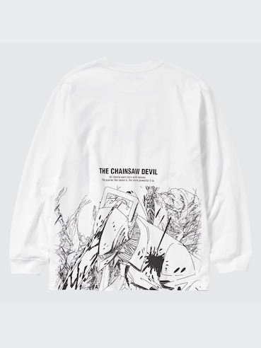 CHAINSAW MAN × KOSUKE KAWAMURA UT (OVERSIZED LONG-SLEEVE GRAPHIC T-SHIRT) (DENJI)