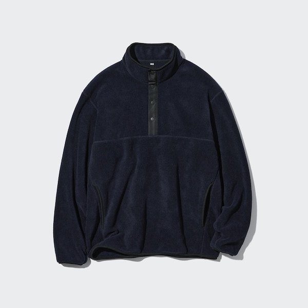 Fleece Button Up Long-Sleeve Pullover | UNIQLO US