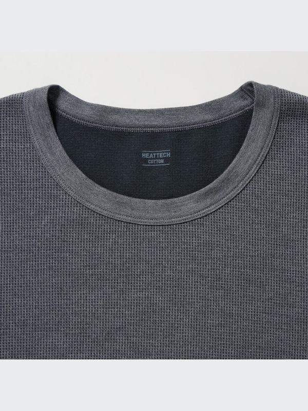 HEATTECH COTTON WAFFLE CREWNECK T (EXTRA WARM)