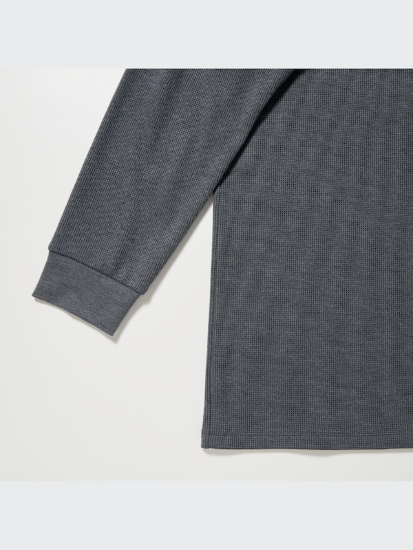 HEATTECH COTTON WAFFLE CREWNECK T (EXTRA WARM)