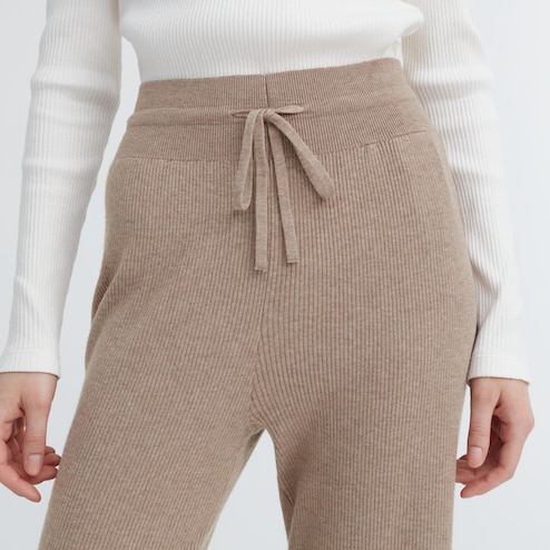 UNIQLO Washable Knit Ribbed Trousers