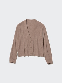 Washable Knit Ribbed Cardigan