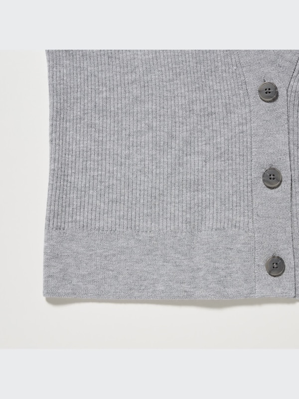 Washable Knit Ribbed Cardigan