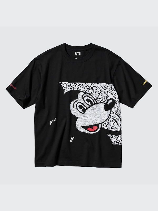 Mickey Mouse x Keith Haring UT (Oversized Short-Sleeve Graphic T-Shirt)