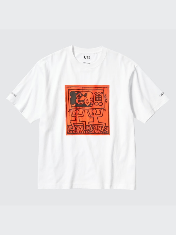 Mickey Mouse x Keith Haring UT (Oversized Short-Sleeve Graphic T-Shirt)
