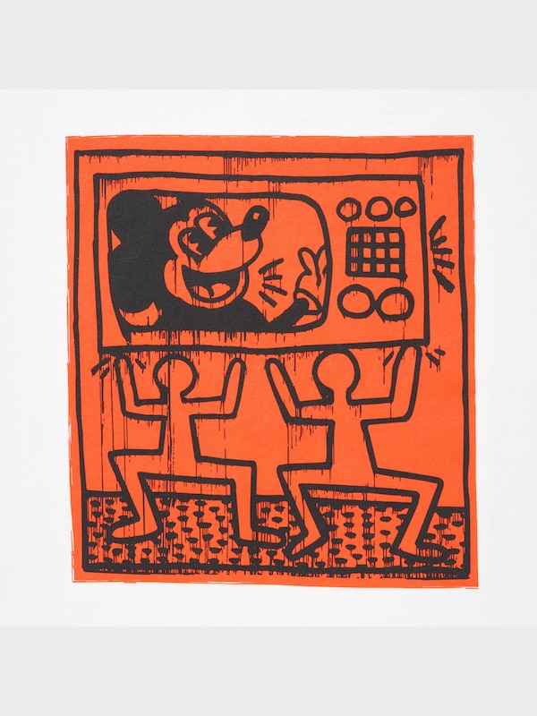 Mickey Mouse x Keith Haring UT (Oversized Short-Sleeve Graphic T-Shirt)