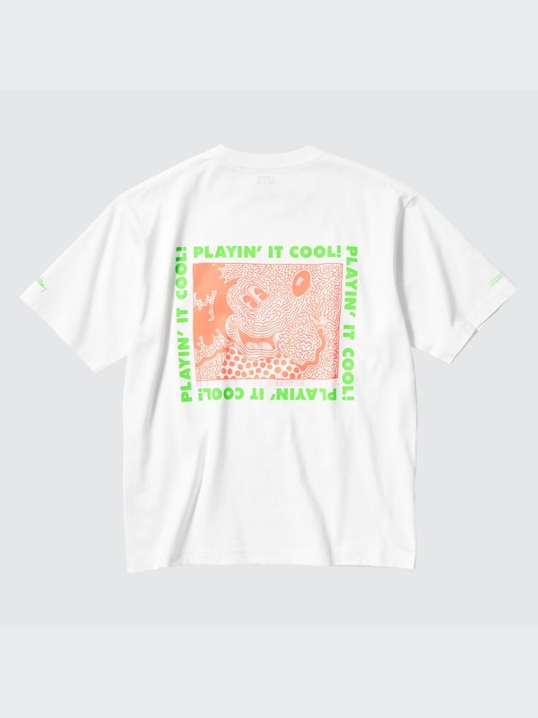 Mickey Mouse x Keith Haring UT (Oversized Short-Sleeve Graphic T-Shirt)