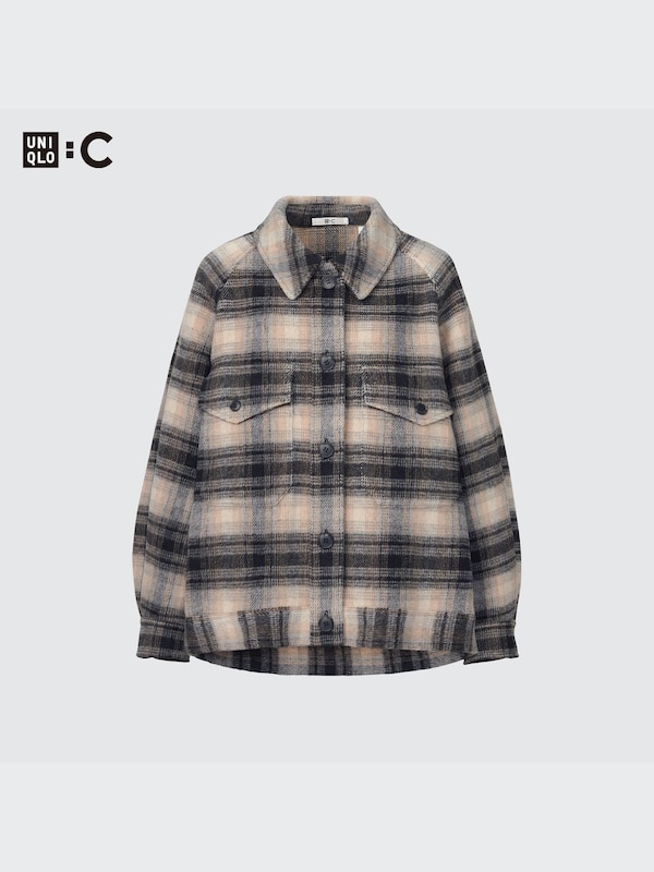 Oversized Checked Jacket