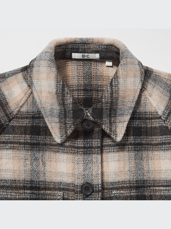 Oversized Checked Jacket