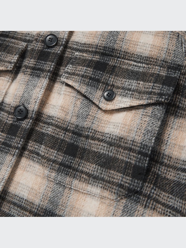 Oversized Checked Jacket