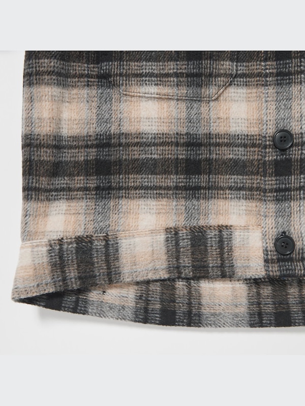 Oversized Checked Jacket