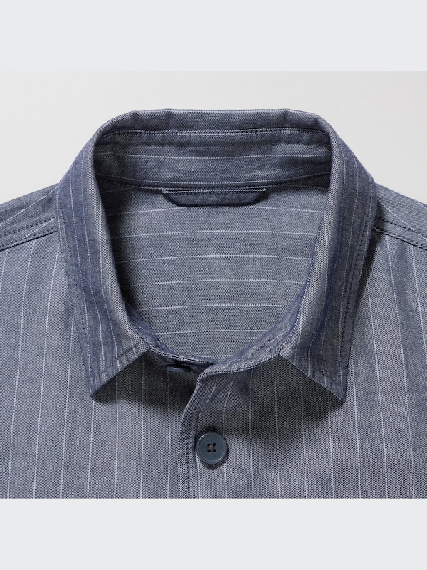 Cotton Linen Blend Overshirt Jacket