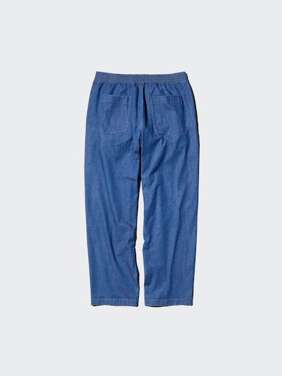 Cotton Relaxed Ankle Pants | Denim