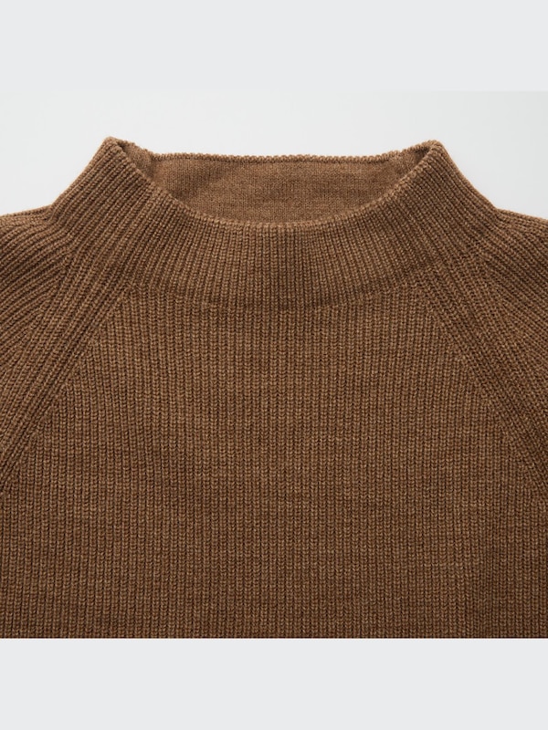 Mock Neck Long-Sleeve Dress