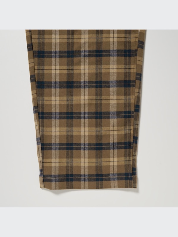 Flannel Easy Patterned Ankle Length Trousers